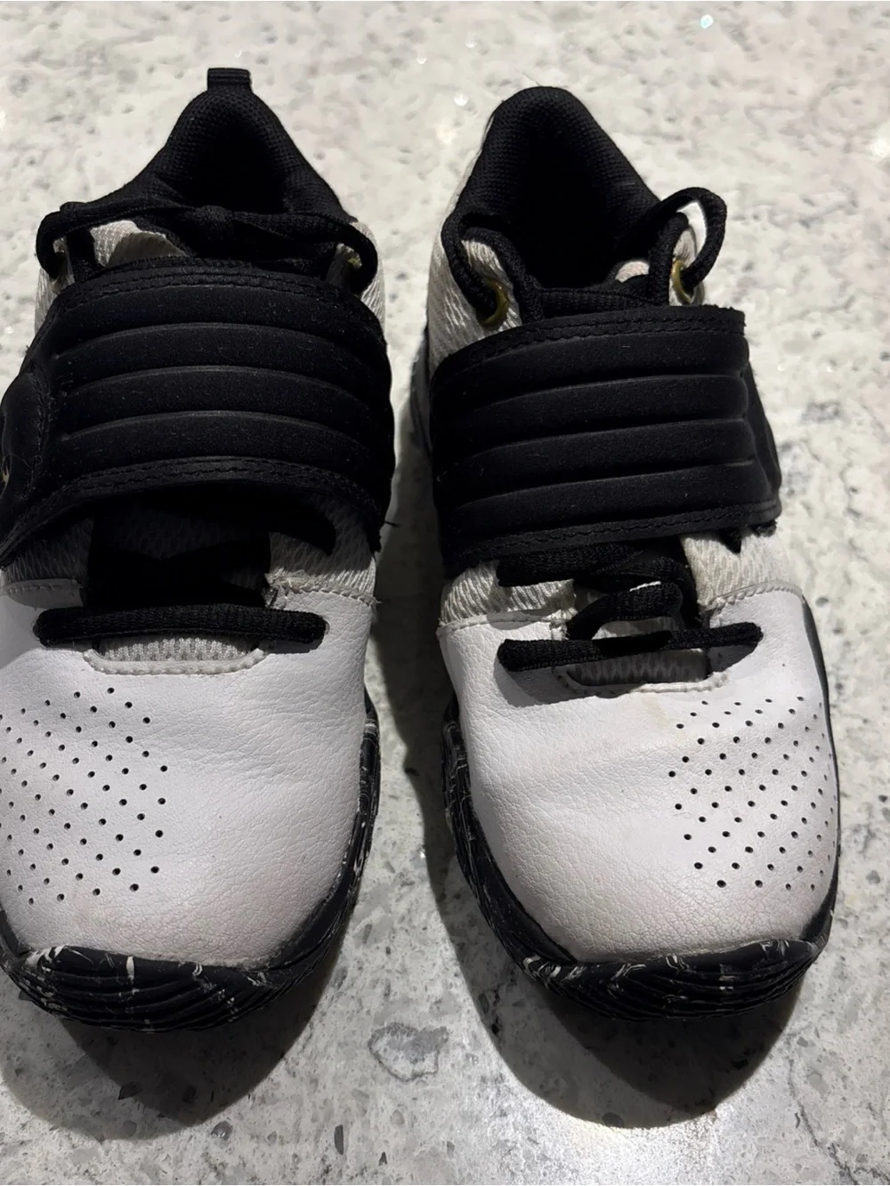 Under Armour Kids' Black and White basketball Shoes